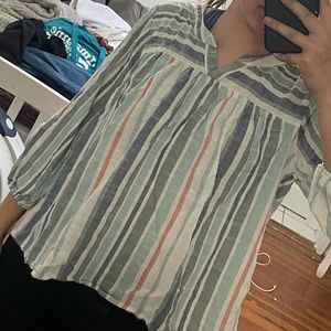 Stripped half sleeved shirt